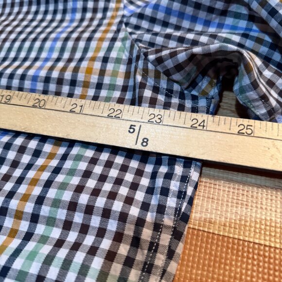 James Tattersall London XL Plaid Button Down Shirt 17–17.5 Multicolor Check - Picture 10 of 10